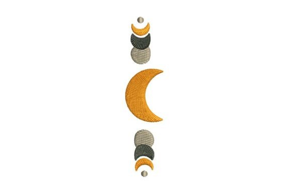 Celestial Moon Phase Dream Catcher Embroidery Design