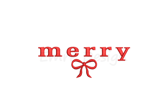 Coquette Merry Embroidery Design