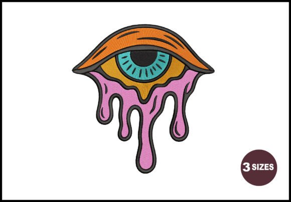 Dripping Eye Embroidery