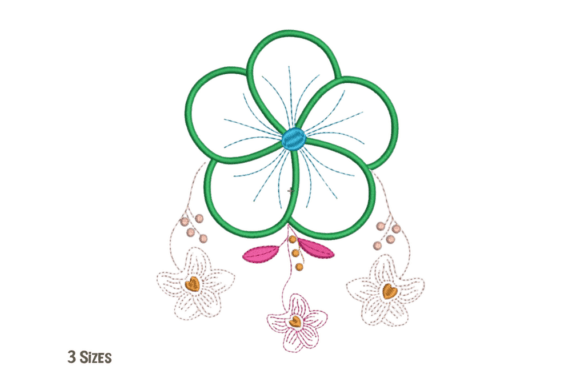 Elegant Dol Flower Embroidery Design