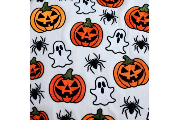 Halloween Embroidery Pumpkin Pattern