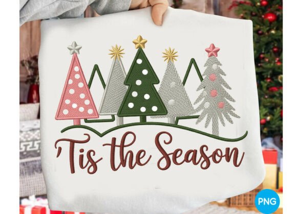 Tis the Season Embroidery Design, Christ